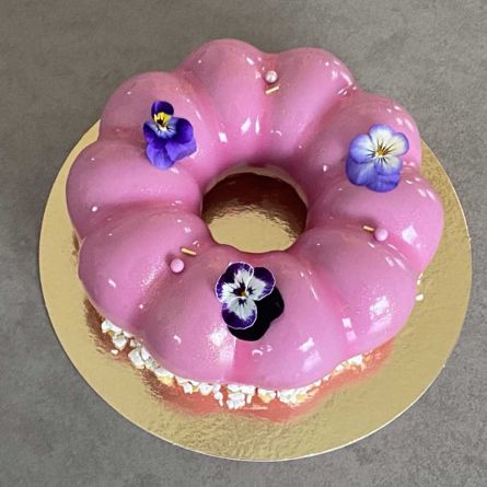 Entremets chocolat framboise