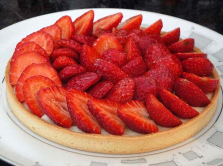 tarte aux fraises de saison