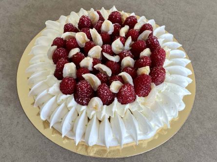 Pavlova framboise litchi