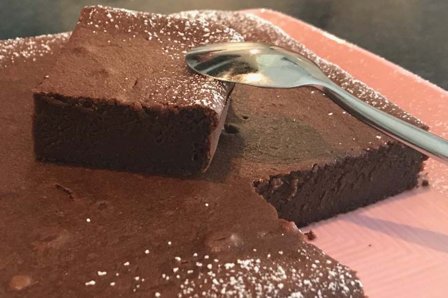 Fondant au chocolat à la compote de pommes