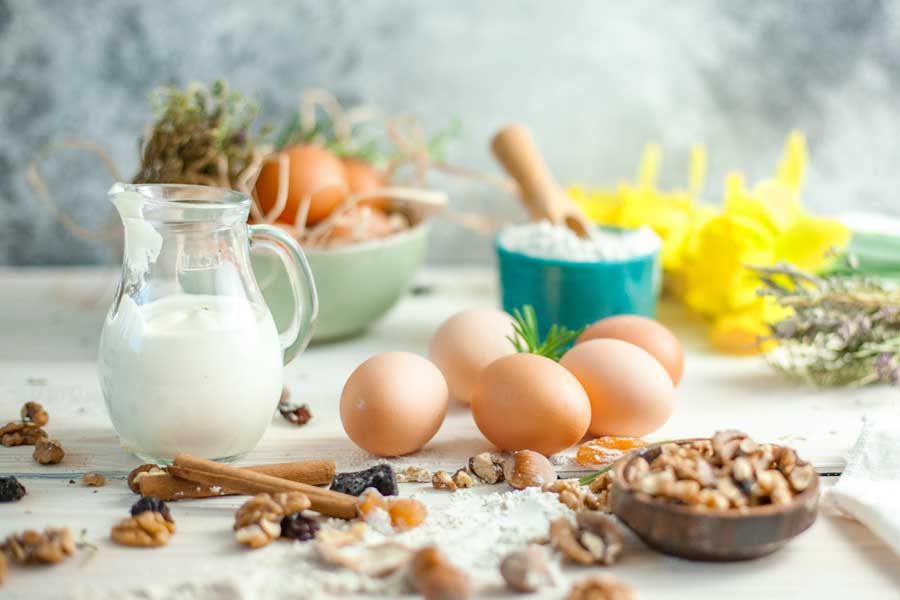 Ingrédients pour élaboration de gateaux